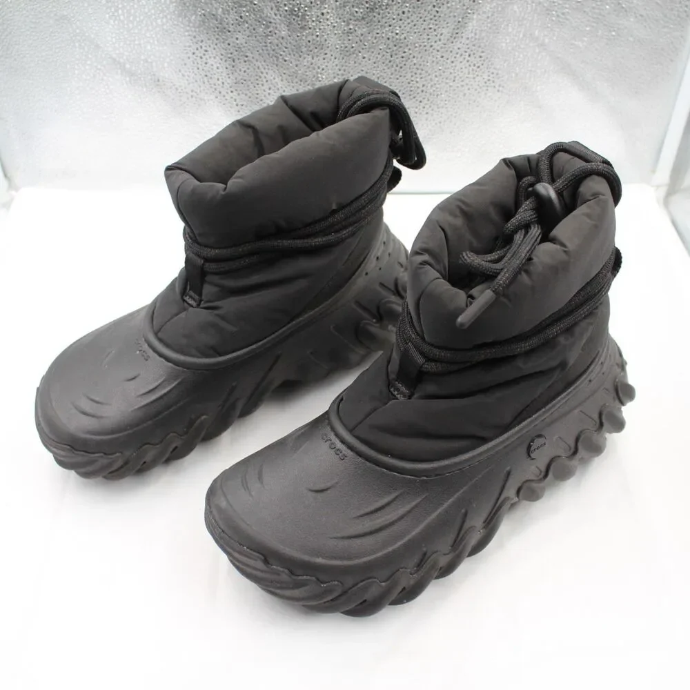 Crocs Echo Boot Men 7 Women 9 Winter Snow Rain Puffer Boots Black